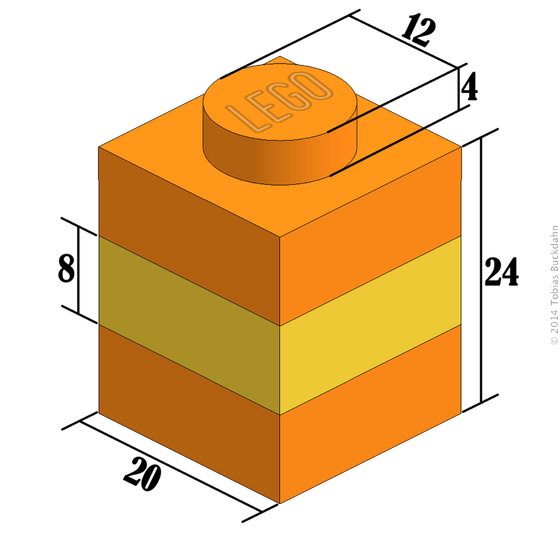 Standard Lego Brick Dimensions
